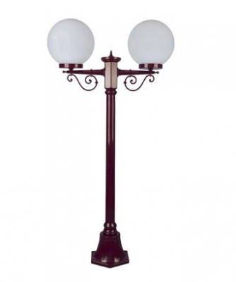 SIENA 2LT 1.4M 300MM OPAL POSTLIGHT BURGUNDY